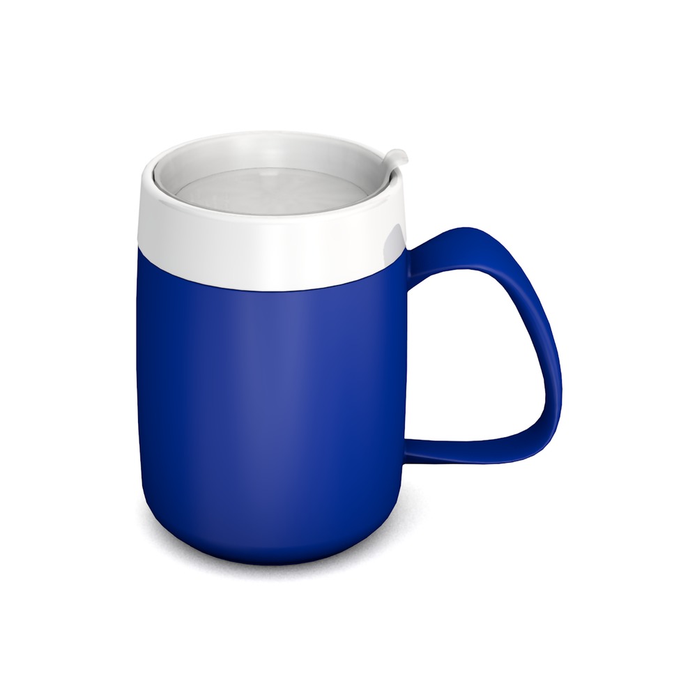 ORNAMIN Mug with Internal Cone and discreet Drinking Lid